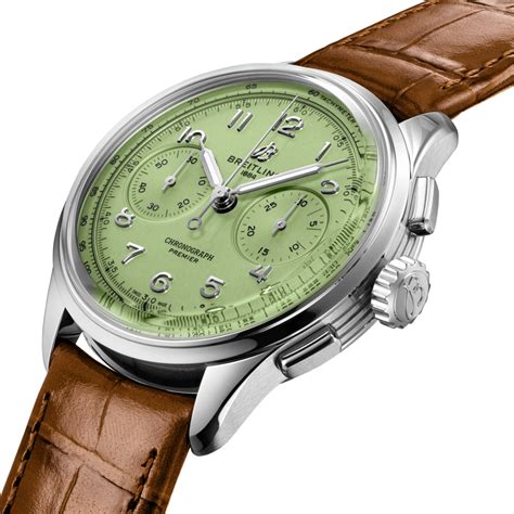 breitling premier heritage premier b09 chronograph 40|breitling b09 pistachio review.